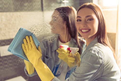 Local upholstery cleaner treating a sofa in a South East London property