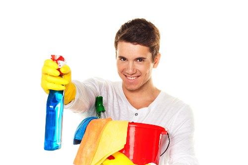 Staff training on safe cleaning methods and chemical handling